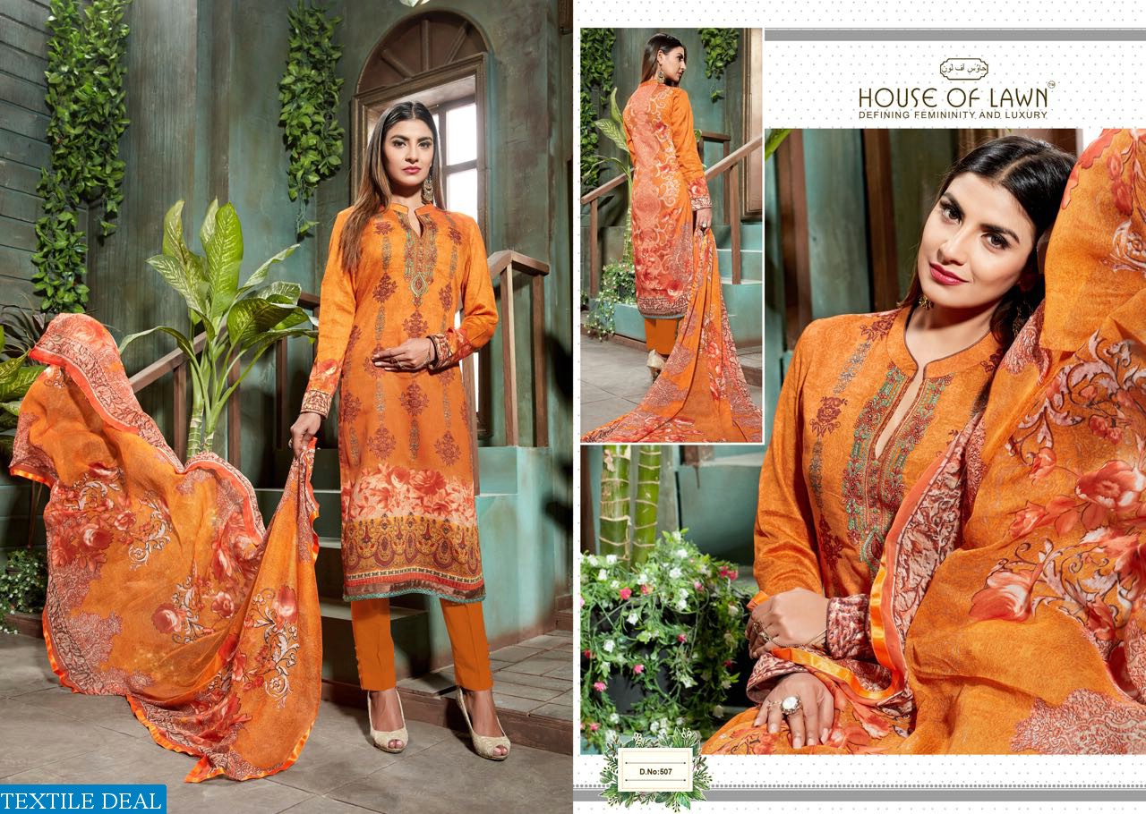 house of lawn muslin vol-5 Wholesale Ethnic dress material